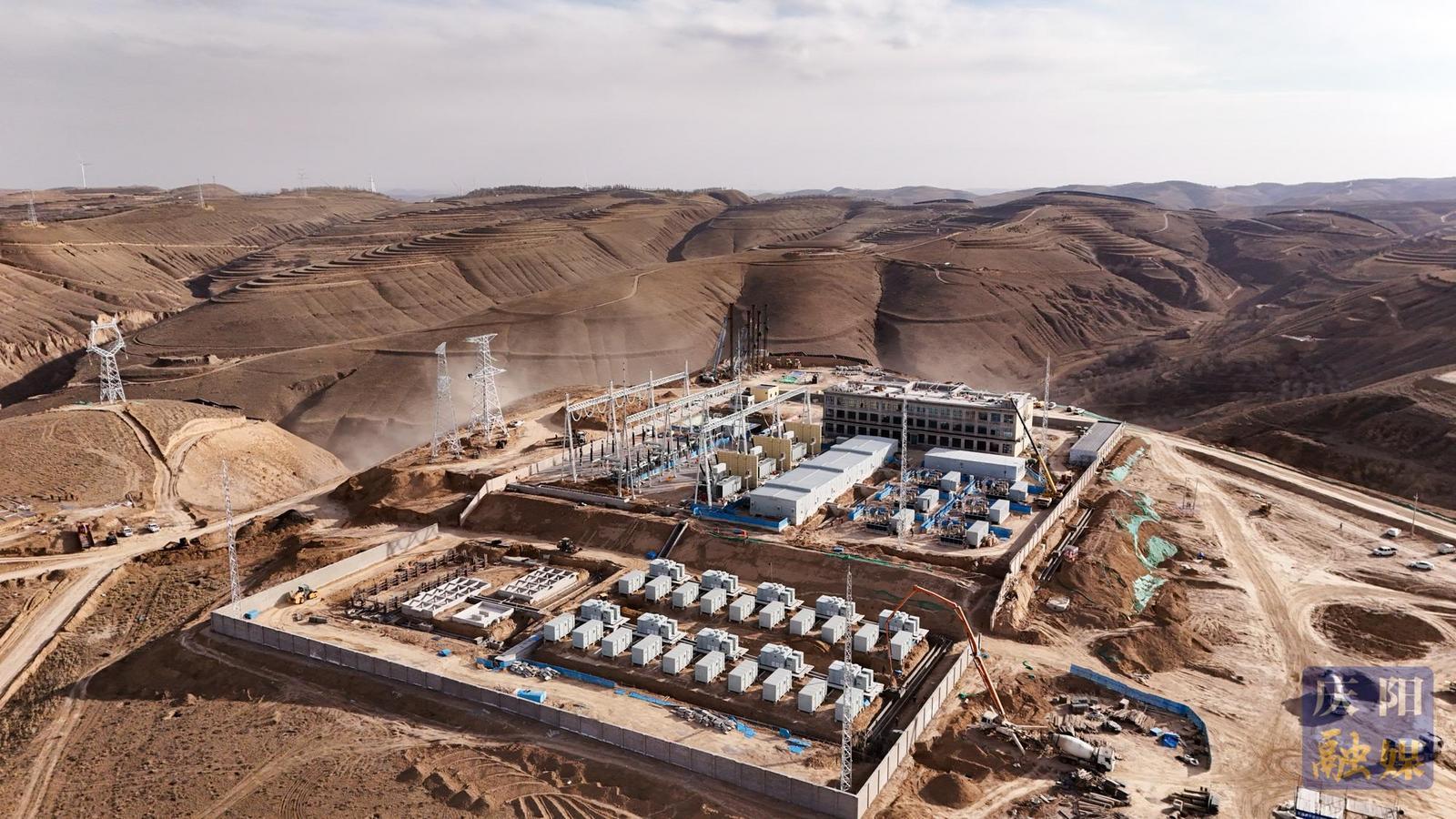 【摄影报道】甘肃庆阳绿电聚合项目加速推进