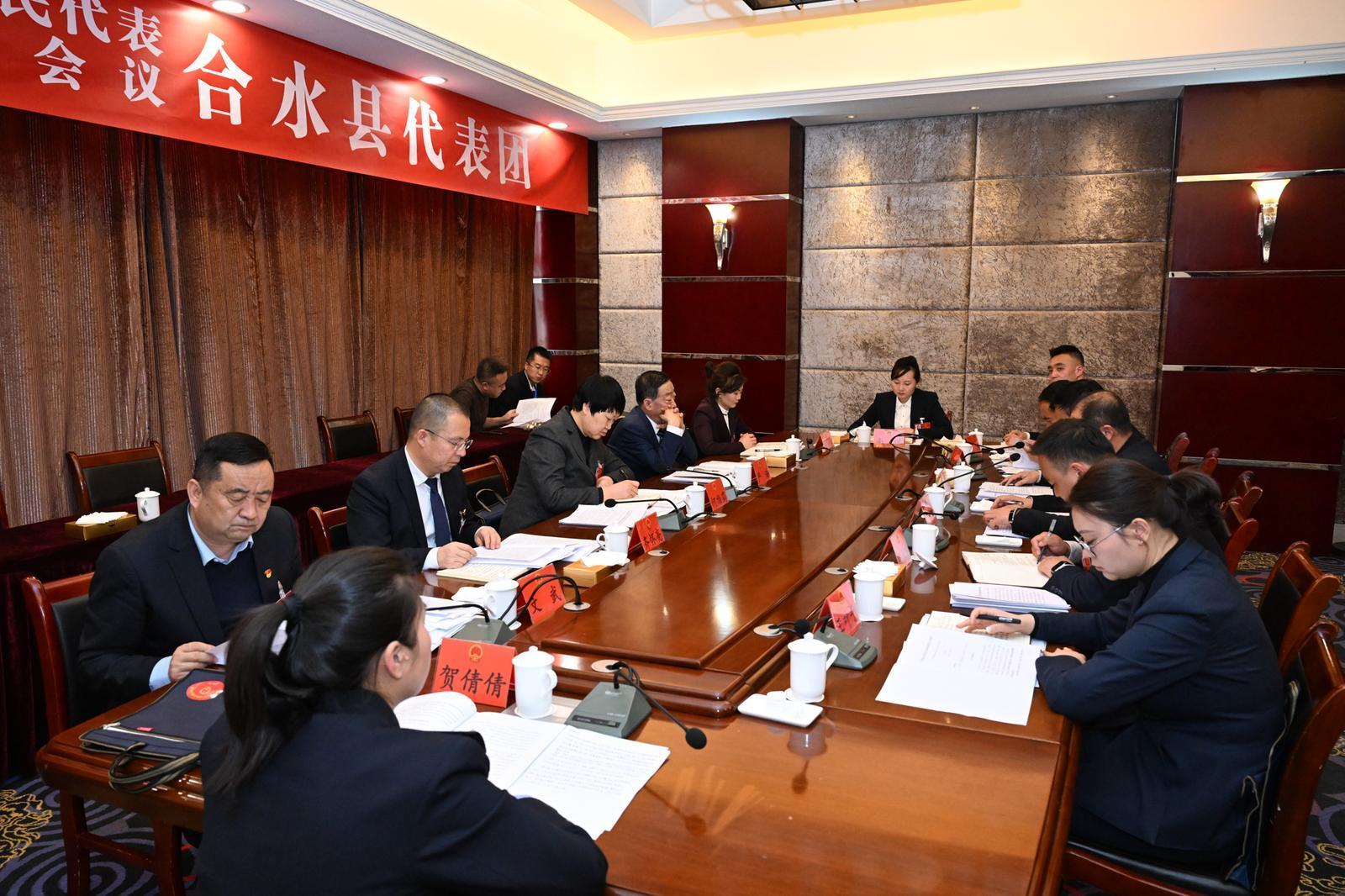 【图说两会】庆阳市人大代表审议市人大常委会工作报告和市法检“两院”工作报告